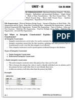 RDBMS Unit - Ii 2023