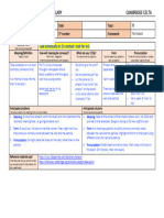 Sample La Sheet Vocab 2021