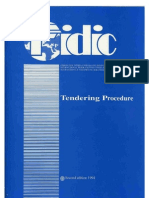 FIDIC Tendering Procedures Second Edition 1994