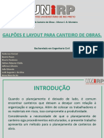 Galpões e Layout para Canteiro de Obras - APRESENTAÇÃO