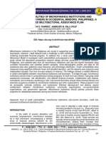 Credit Vulnerabilities of Microfinance Institutions and Low - Income Borrowers in Occidental Mindoro, Philippines