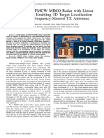 A 77-81 GHZ FMCW MIMO Radar With Linear Virtual Array Enabling 3D Target Localization by Use of Frequency-Steered TX Antennas