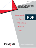 Lexmark X651de, X652de, X654de, X656de, X656dte, X658d, X658de, X658dme, X658dfe, X658dte, X658dtme, X658dtfe Service Manual