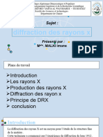 Diffraction Des Rayons X: Sujet