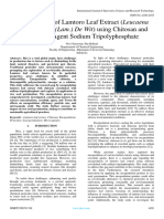 Encapsulation of Lamtoro Leaf Extract (Leucaena Leucocephala (Lam.) de Wit) Using Chitosan and Crosslink Agent Sodium Tripolyphosphate