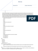 Co Ordinate Geometry Answers