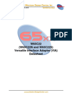 W65C22 (W65C22N and W65C22S) Versatile Interface Adapter (VIA) Datasheet