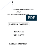 Soal Psas Kelas 7 - B.inggris