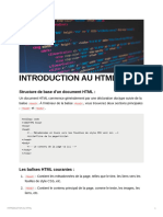 Introduction Au HTML