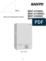 Manual Ultrafreezer Sanyo - Mdf-U54-U74-86-S-Sc - 86c-Ultra-Low - Temperature - Freezer - Op - SM