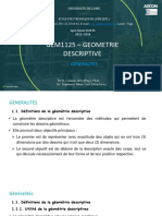 Elements Du Cours de Geometrie Descriptive