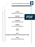 Tarea 4.1 Antes de Que Sea Tarde - Desarrollo Sostenible