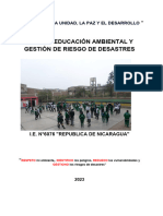 Plan de Educación Ambiental y Gestión de Riesgos 2023