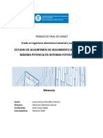 Estudio de Algoritmos de Seguimiento Del Punto de Máxima Potencia en Sistemas Fotovoltaicos