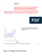 Supply Side Policies and Policy Conflicts