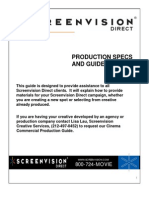 Production Specs and Guidelines: 800-724-MOVIE