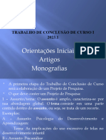 TCC I Orientações Iniciais