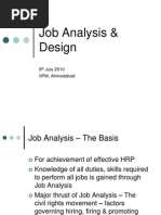 Job Analysis & Design