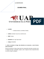 Examen Final Seguridad y Salud Ocupacional en La Contruccion