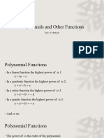 Polynomials and Other Functions