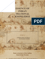 U-I-Ppt (1) Essence of Indian Traditional Knowlwdge