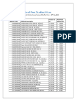 Small Fleet Stockiest Prices: Updated Prices For Fleet Stockiest Are As Below With Effect From - 20 Feb, 2023