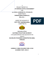 Working Capital Analysis of NALCO