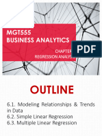 MGT555 CH 6 Regression Analysis