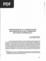 Eva Gugenberger - Problemas de La Codificación Del Quechua en Su Condición de Lengua Dominada (1992)