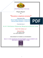 Report-Simulation On Production of Acetone