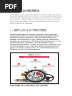 Ramas de La Mecanica.