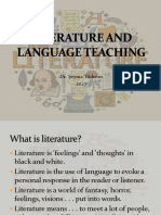 Week 2 LITERATURE AND LANGUAGE TEACHING