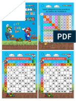 Llavero de Las Tablas de Multiplicar Tematica Mario Bros