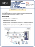 CW2-Assessment KH6063MAA Computational ThermoFluids 2022-2023