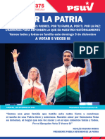 BOLETÍN DEL PSUV NR 375-Carpeta Fidel Ernesto Vásquez