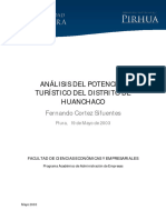 Análisis Del Potencial Turístico Del Distrito de Huanchaco