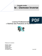 TP Osmose Inverse