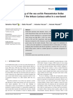 Experimental Rearing of The Sea Urchinparacentrotus Lividus Fed With Discards of The Lettucelactuca Sativain A Sea-Based System