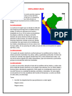 Geografia Costa Sierra y Selva