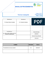 P-OP-11 Manual de Procedimiento Técnico Mastografía