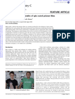 Development of in Situ Studies of Spin Coated Polymer Films: Cite This: DOI: 10.1039/c2tc00026a