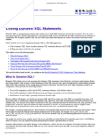 Coding Dynamic SQL Statements