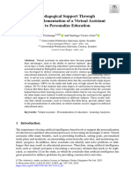 Pedagogical Support Through The Implementation of A Virtual Assistant To Personalize Education