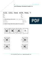 Skill: Analytical Thinking::Worksheet Number:23: 1 - Find The Next Term