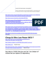 Which Microcontroller Consumes The Lowest Power Consumption