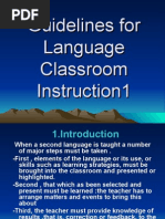 Guidelines For Language Classroom Instruction 1