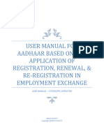 1 User Manual Applicant Aadhaar Based Employment Exchange1