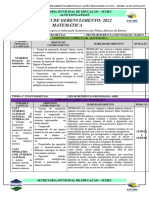 Plano de Gerenciamento de Matemática 6º e 7º Ano - 2022