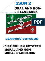 Gec 8 Lesson 2 Moral and Non Moral Standards