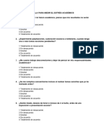 Borrador Preguntas para Instrumento de Evaluación Sobre Ansiedad en Estudiantes